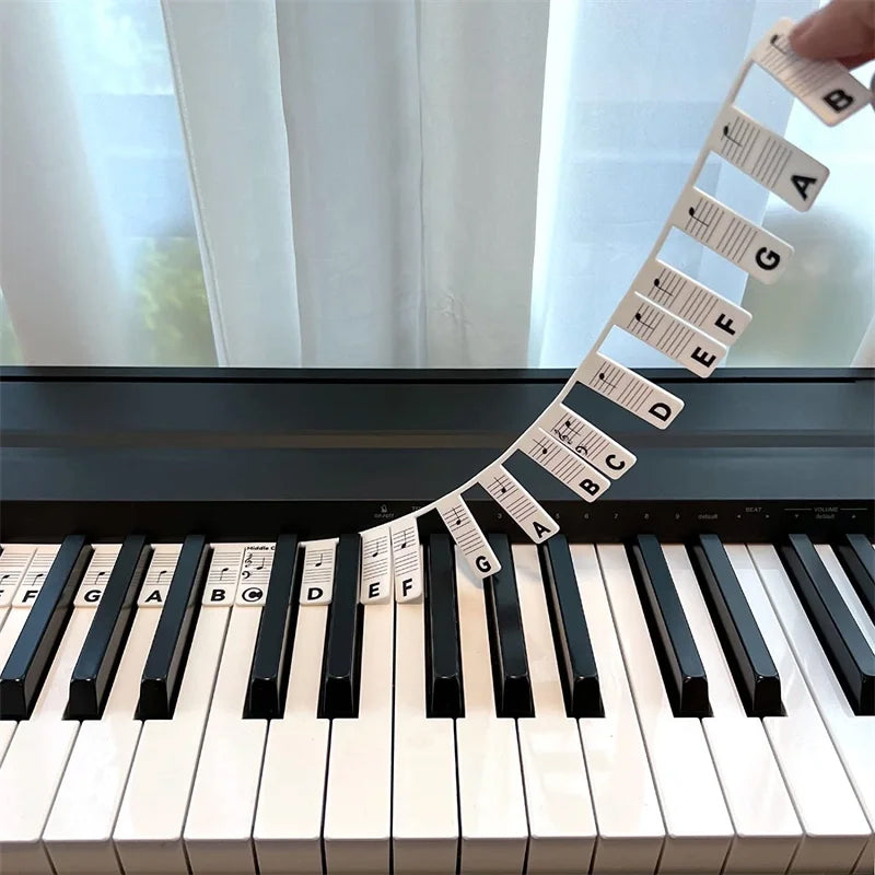 Siliconen notenlabels voor 88 pianotoetsen — afbeelding 3