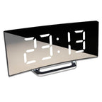 Gebogen LED digitale wekker met modern design