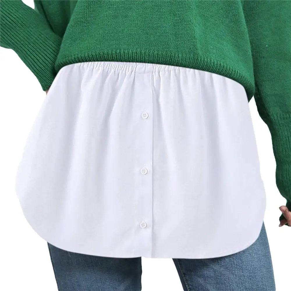 Dames shirtverlenger met elastische tailleband