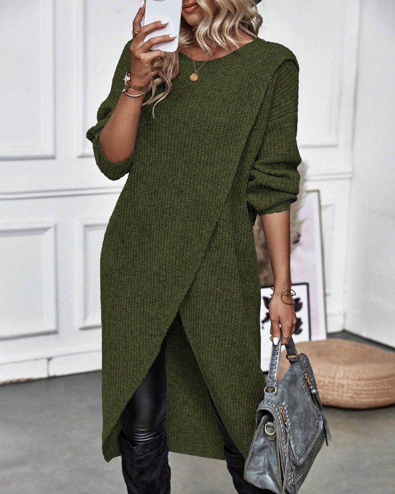 Effen sweaterjurk
