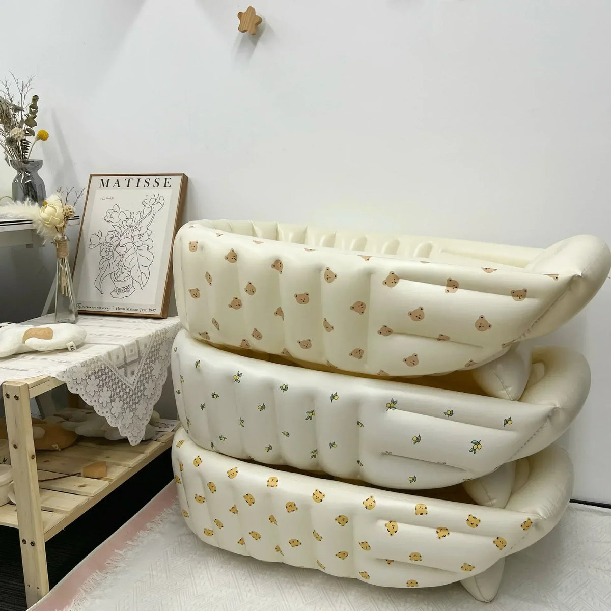 Opblaasbaar babybadje voor reizen
