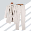 2-delig damespak met colbert en pantalon