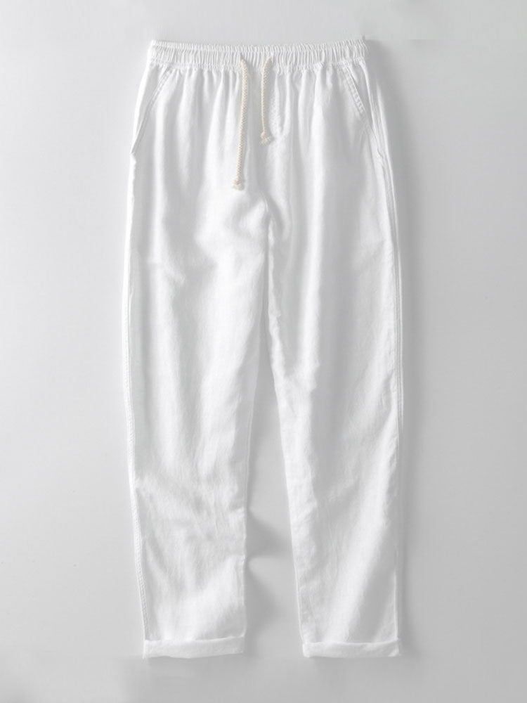 Linnen overhemd en broek set