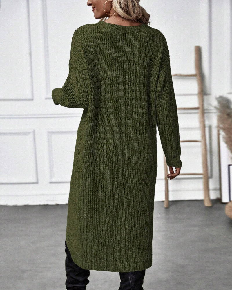 Effen sweaterjurk