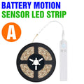 Motion sensor light strip