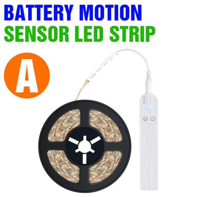 Motion sensor light strip