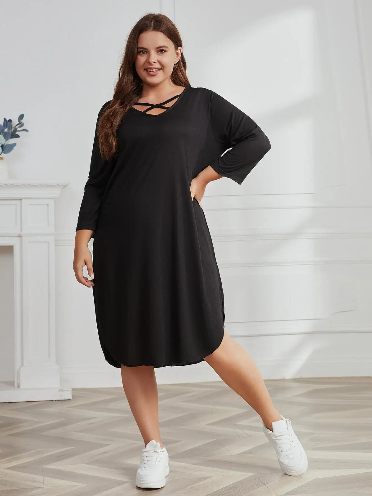Gemma plus-size zomerjurk