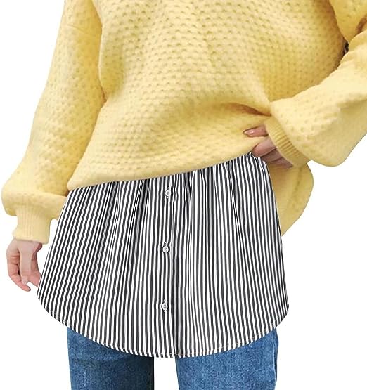 Dames shirtverlenger met elastische tailleband