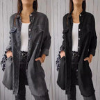 Faux denim overhemd — afbeelding 14