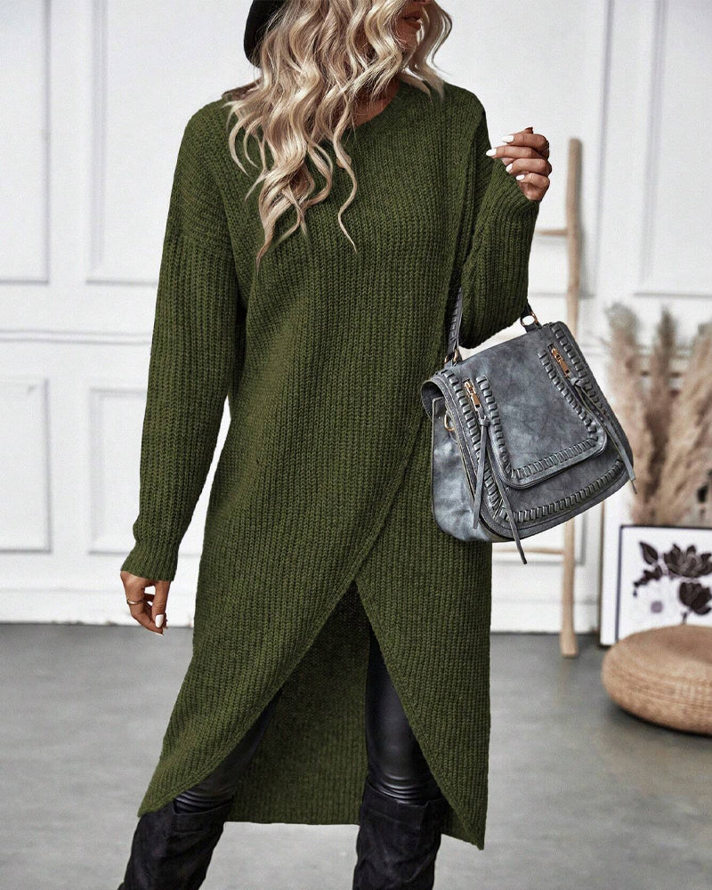 Effen sweaterjurk