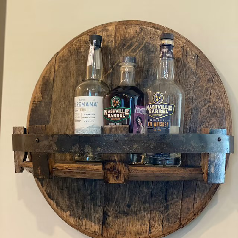 Bourbon whiskey fassregal van eikenhout