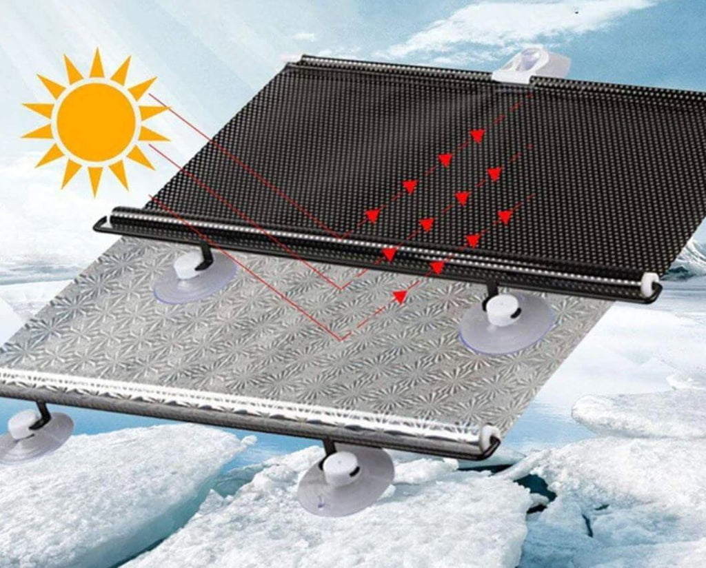 Warmte-Isolatie auto zonnescherm – materiaal: PVC — afbeelding 1