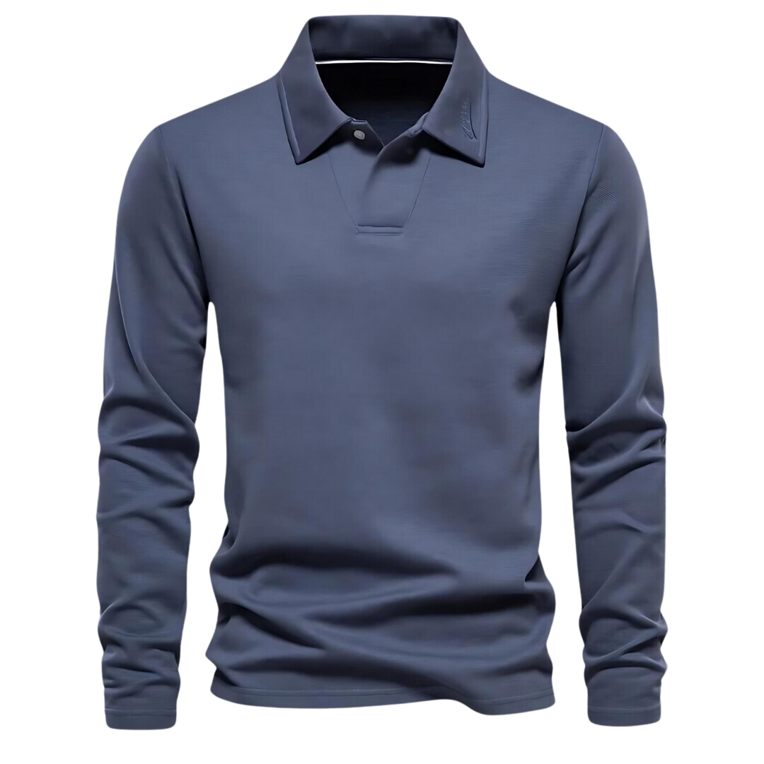 Heren polo lange mouwen