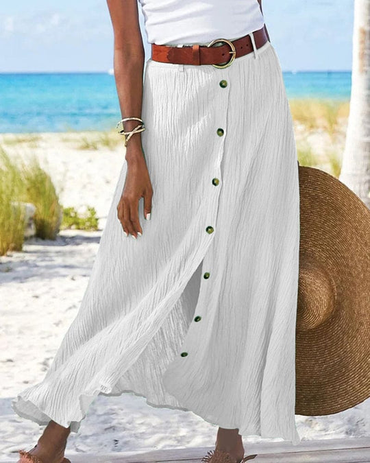 Lotte's lange, effen rok