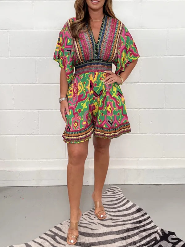 Odette plus size playsuit