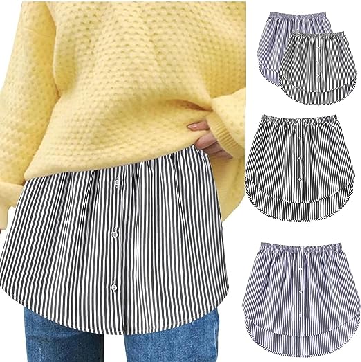 Dames shirtverlenger met elastische tailleband