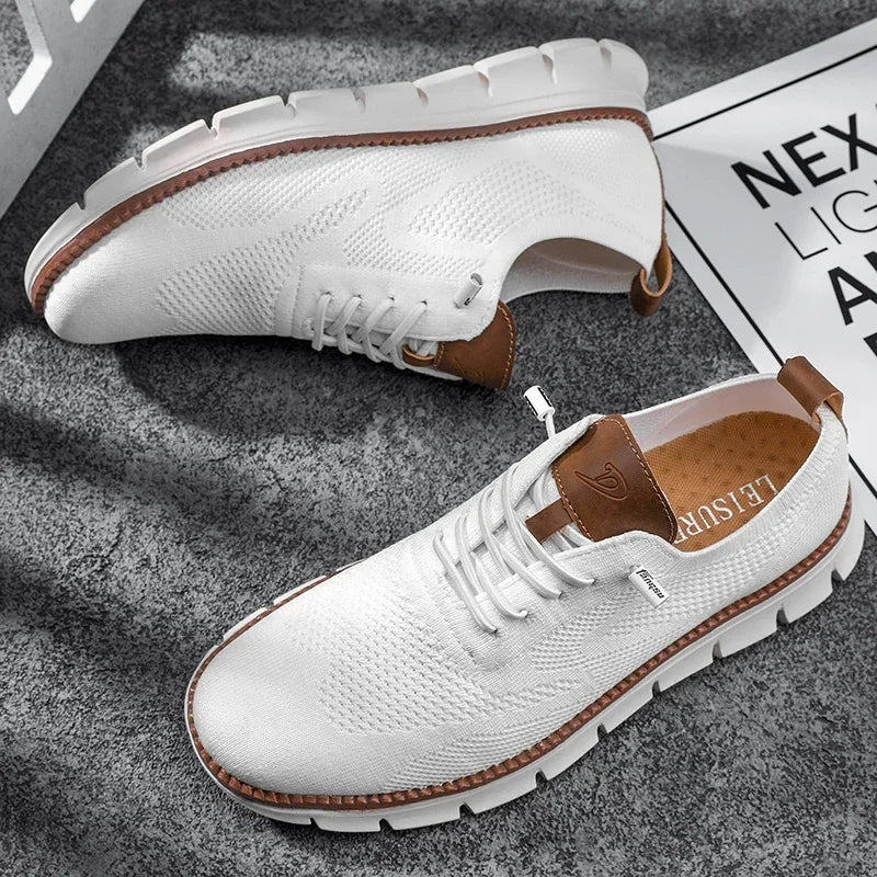 Herenschoenen van imitatieleer met ademende voering
