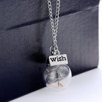 Vintage wens paardebloem ketting