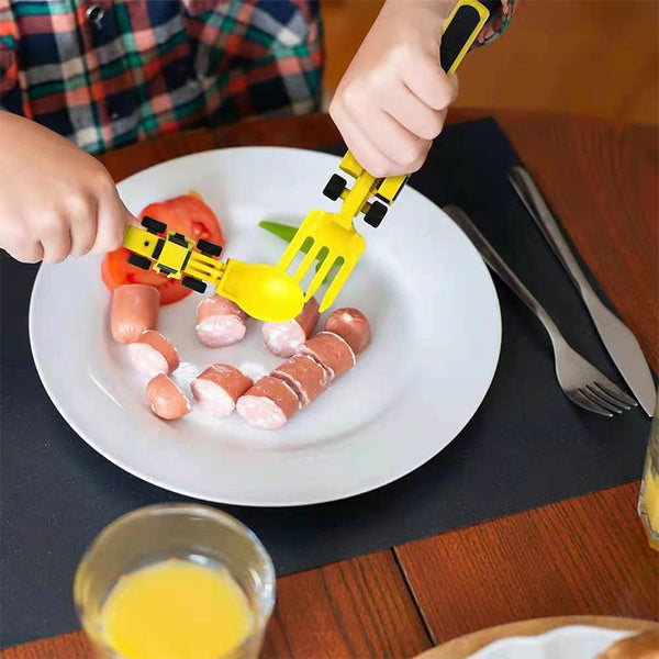 Bulldozer kinderbestek set — afbeelding 38
