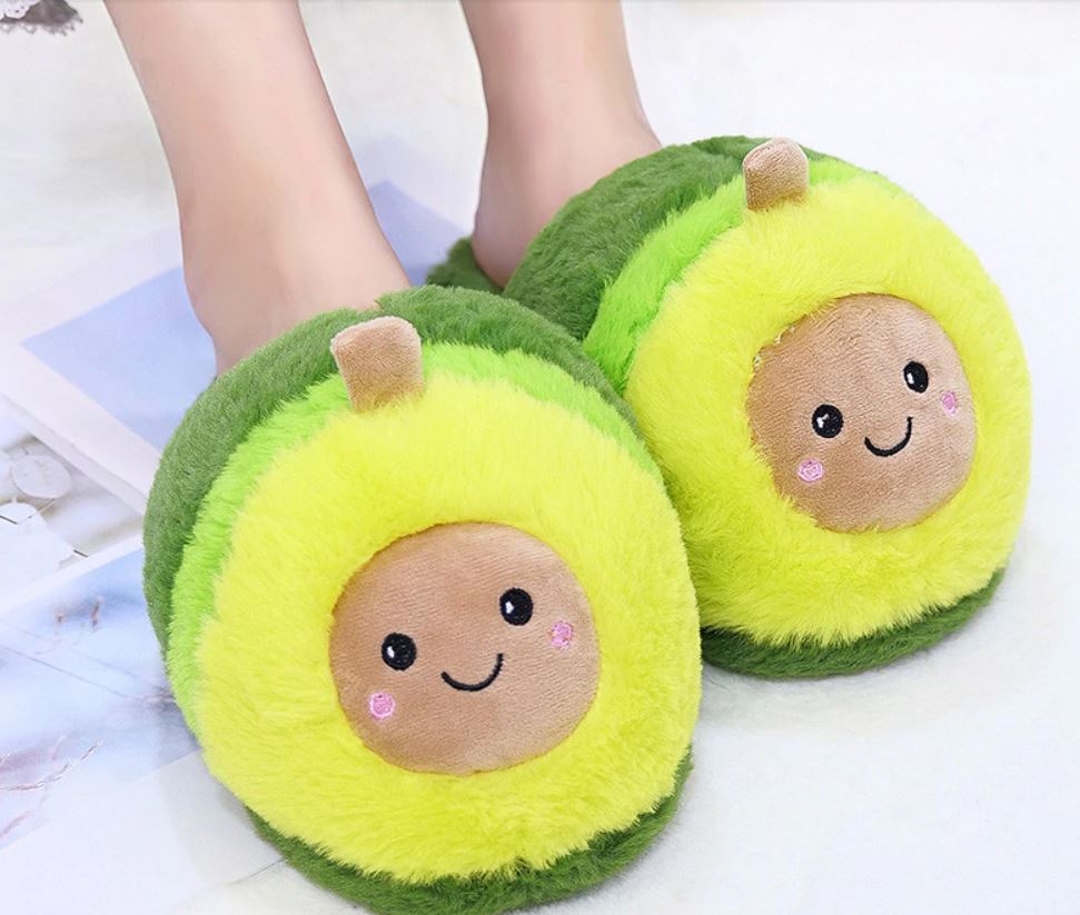 Avocado-pantoffels