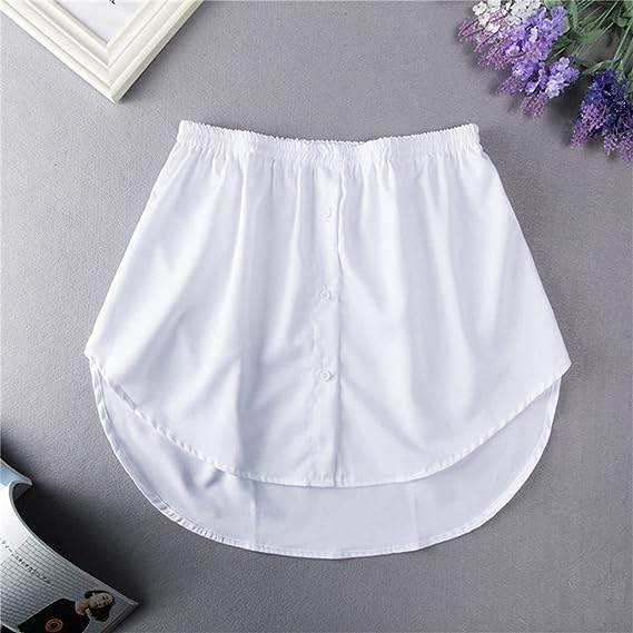 Dames shirtverlenger met elastische tailleband