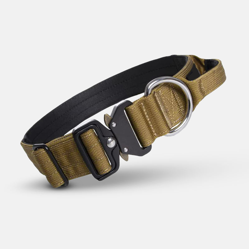Tactische hondenhalsband met handvat