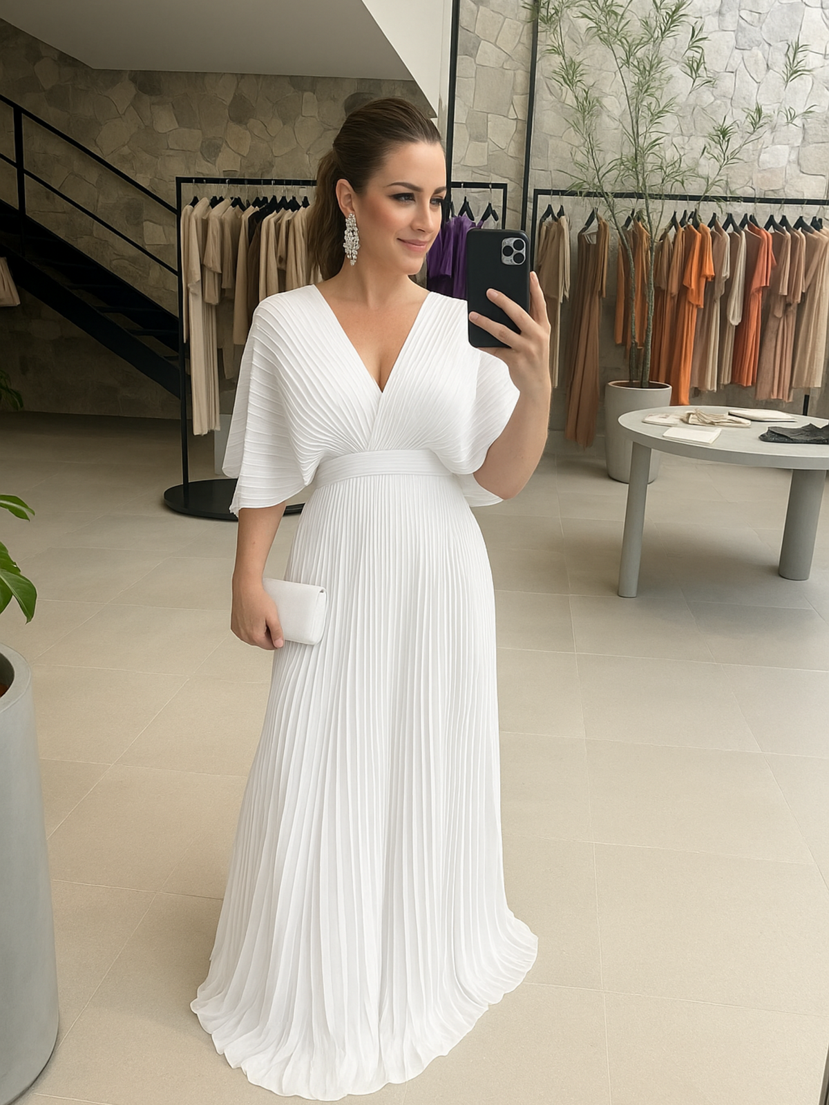 Adeodata | Geplooide maxi-jurk voor dames