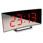 Gebogen LED digitale wekker met modern design