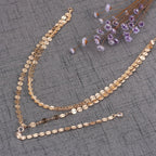 Pailletten gelaagde vrouwen halsband