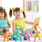 Flexibel giraffe speelgoed met zuignap — afbeelding 17