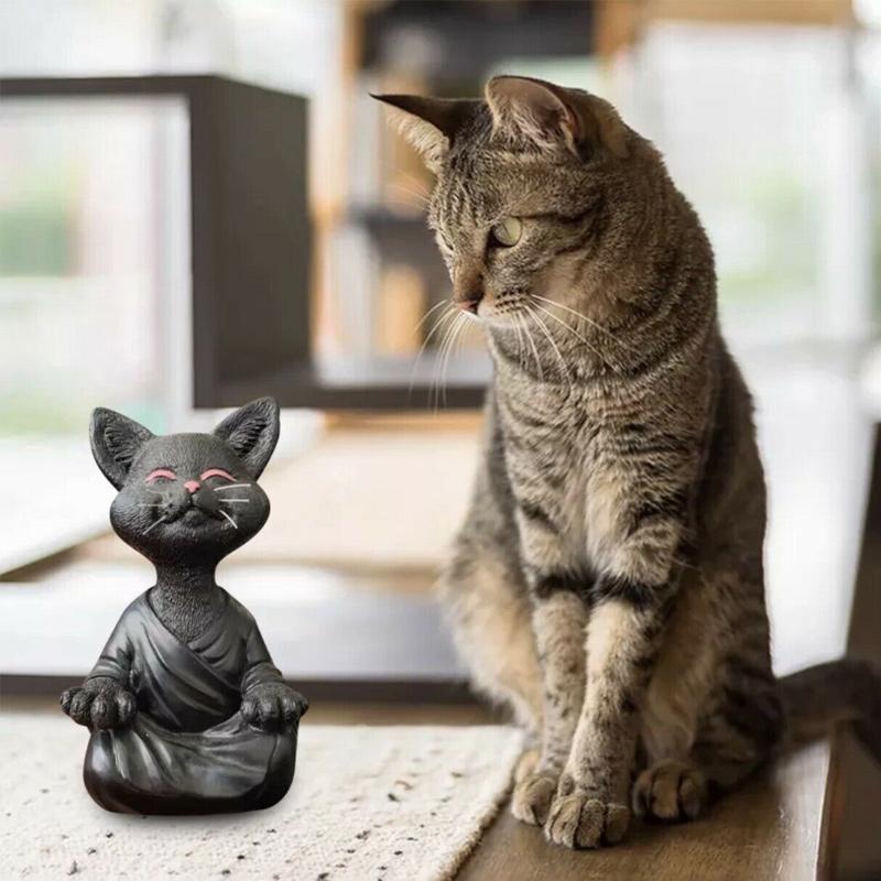 Boeddha-kattenbeeldje