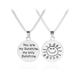 Jij bent mijn sunshine zilver ketting