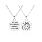 Jij bent mijn sunshine zilver ketting