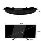 Gebogen LED digitale wekker met modern design