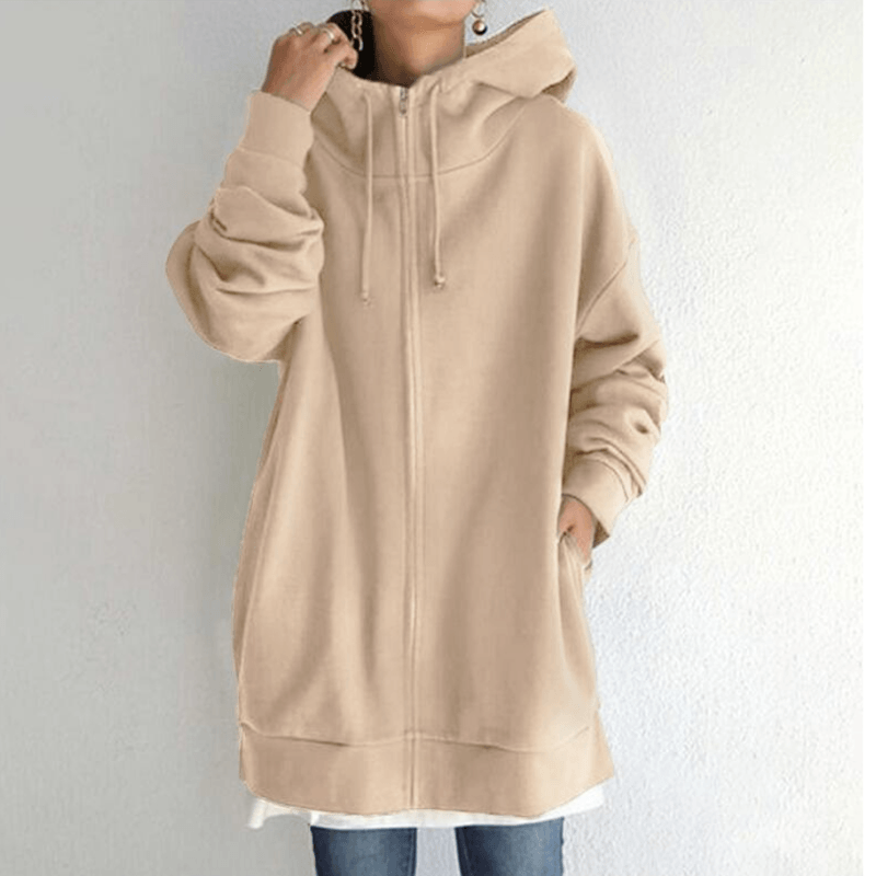 Damesvest met capuchon