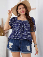 Jade plus-size top