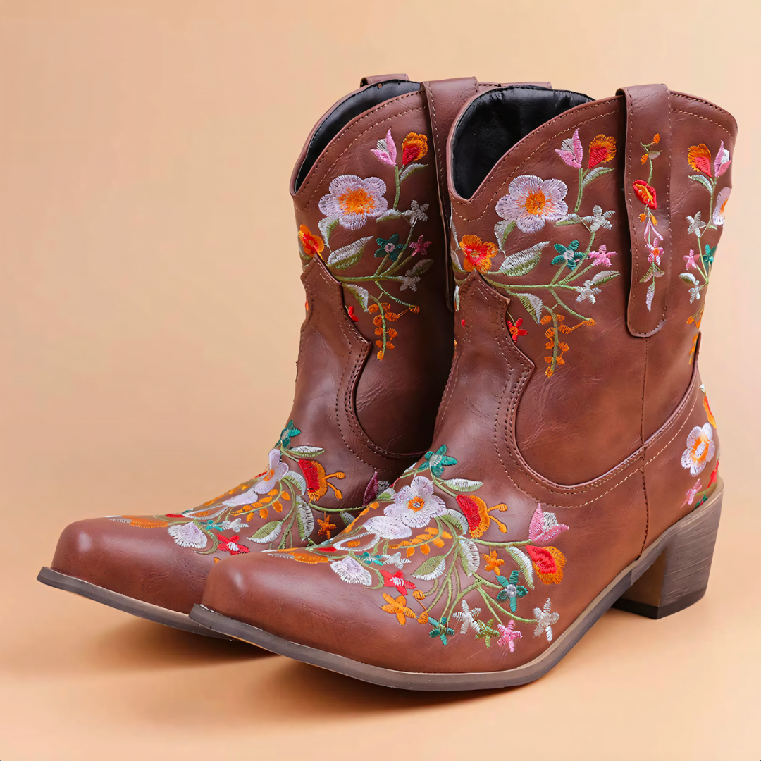 Weerbestendige vintage cowgirl laarzen