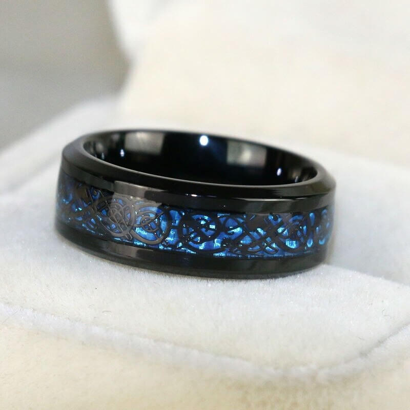 Blauwe saffier ring