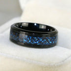 Blauwe saffier ring