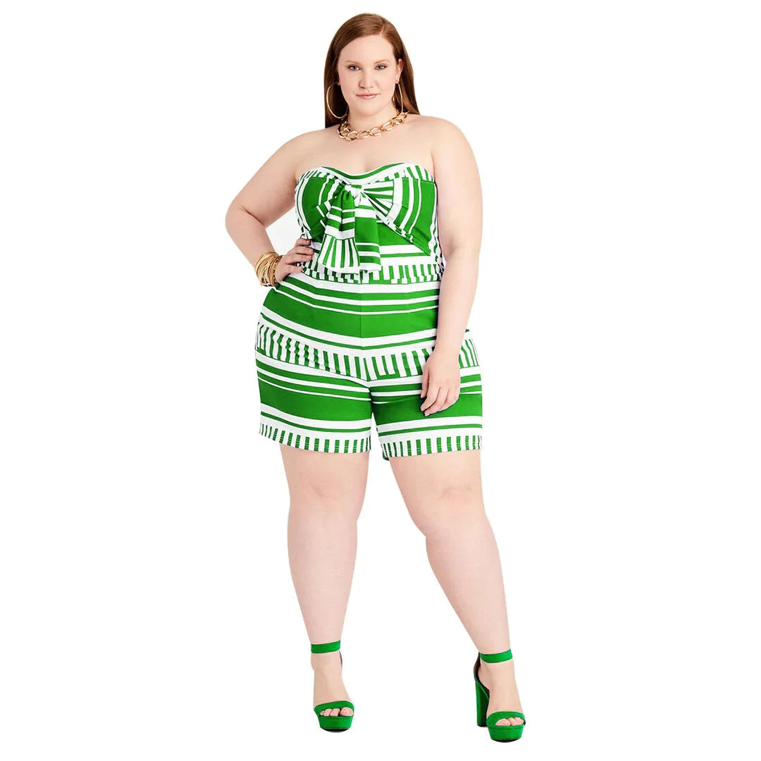 Anna plus size playsuit