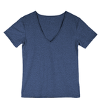 Lässig en figuuraccentuerend heren V-hals T-shirt
