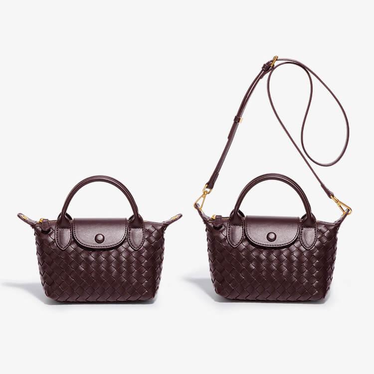 Gevlochten mini tas