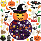 Halloween DIY feltboard met pompoen