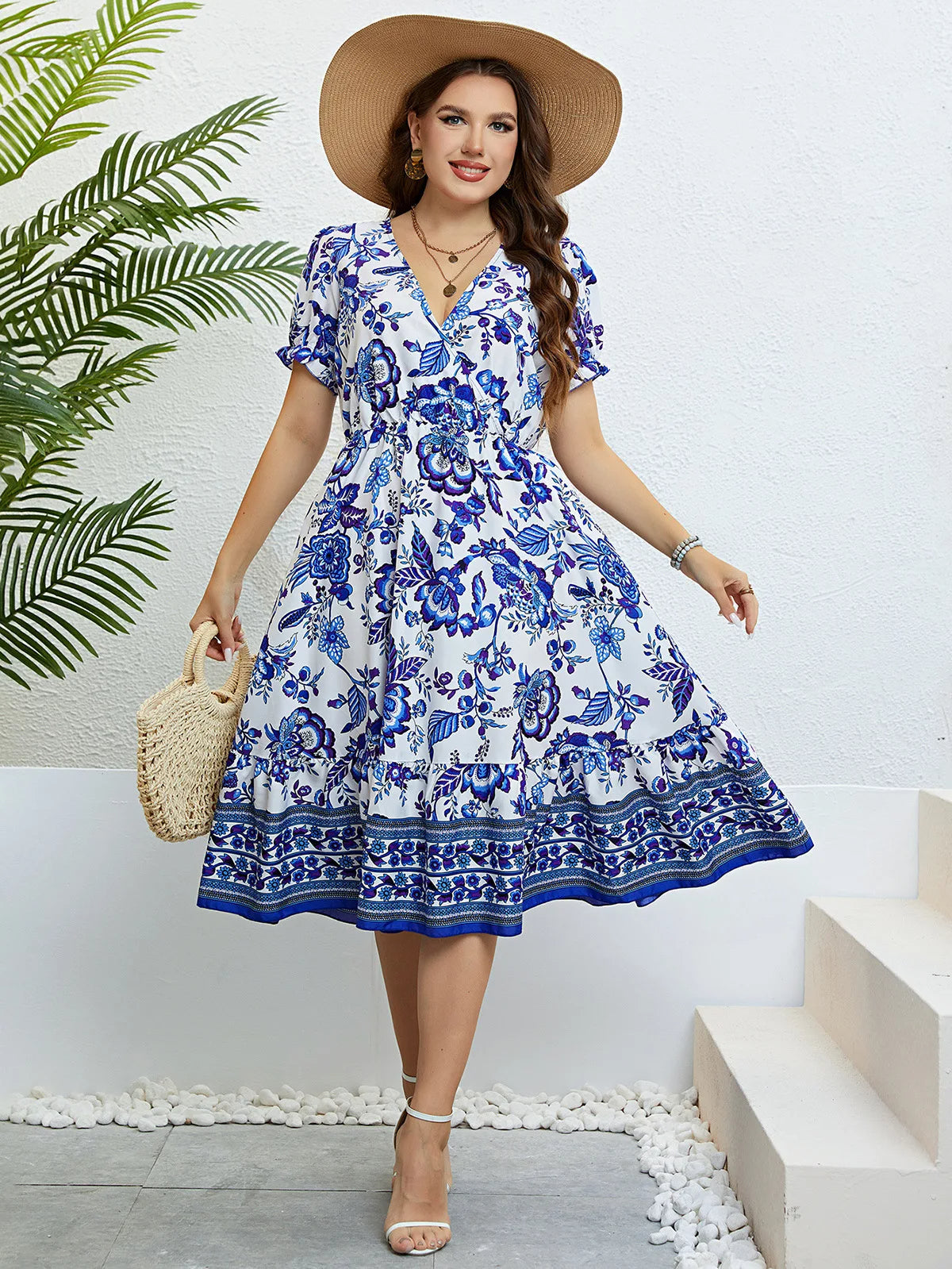 Lexy plus-size jurk