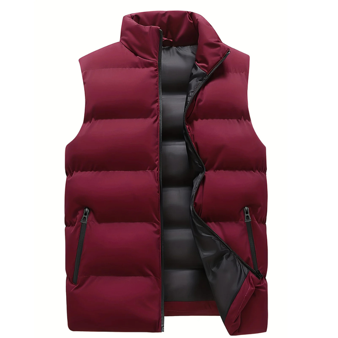Xander | Gewatteerde herenbodywarmer met zakken