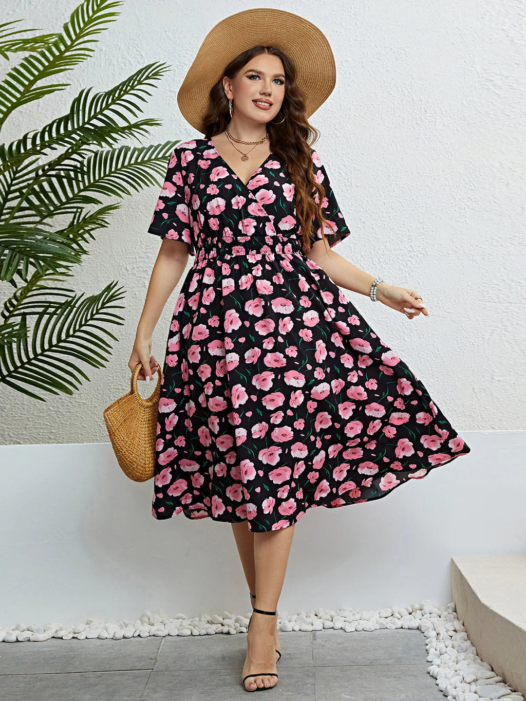 Meredith plus-size jurk