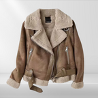 Dames sherpa bomberjack van fleece met rits — afbeelding 18