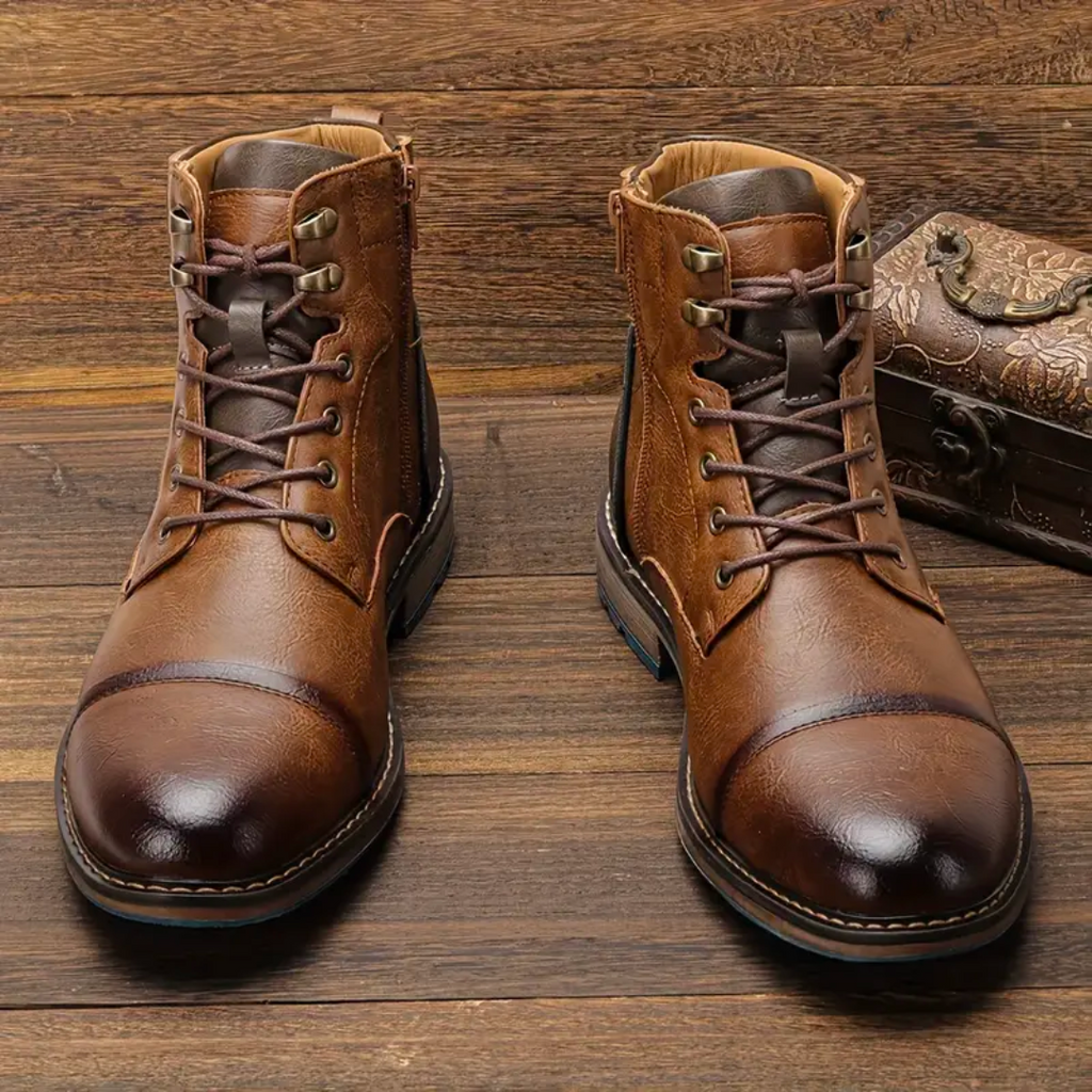 Vintage leren herenschoenen