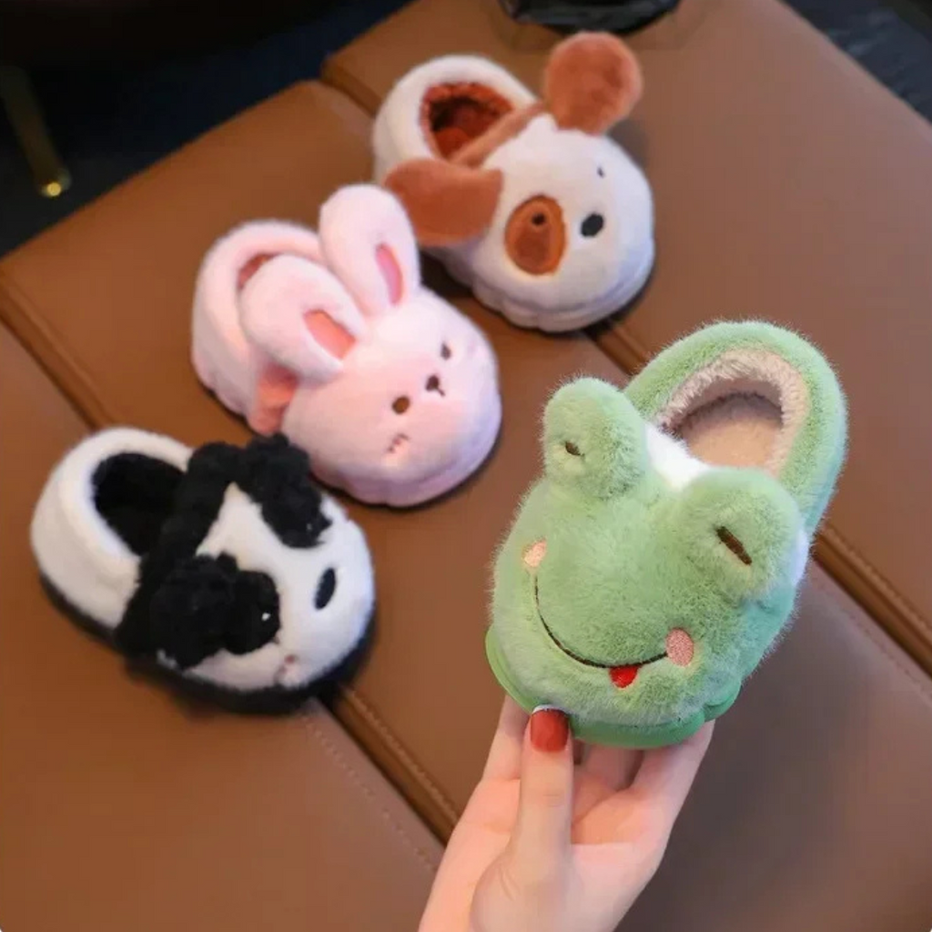 Kinder sloffen met dierendesign