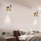 Ronde kristallen wandlamp